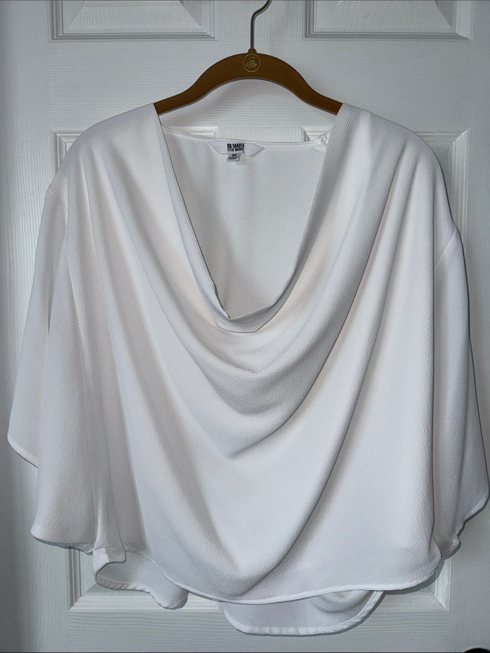 BB Dakota Draped Cowl Neck Women’s Top
